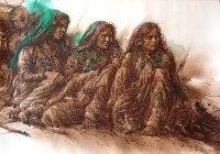 Ali Abbas, 19 x 27 inch, Watercolor on Paper, Figurative Painting, AC-AAB-322